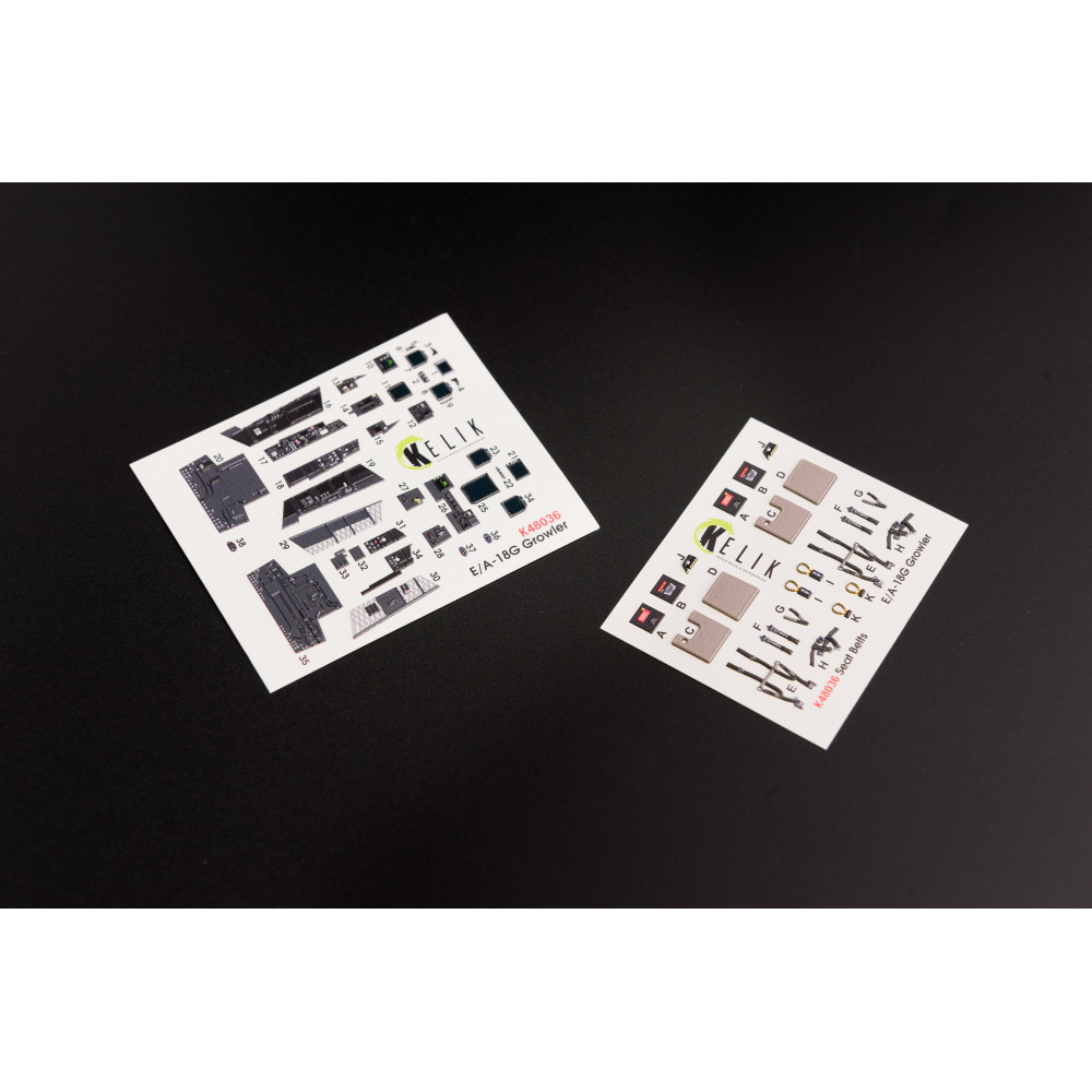 EA-18G "Growler" interior 3D decals for MENG kit 1/48 Kelik K48036