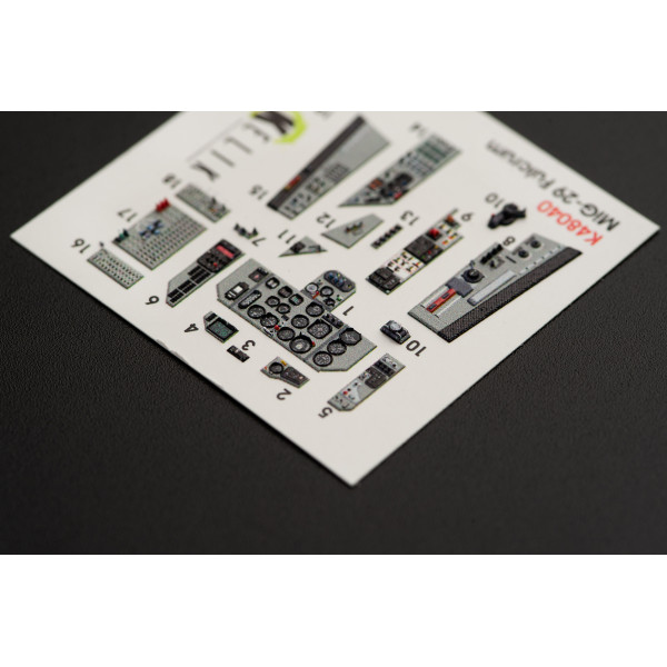 МіГ-29А (9-12) Fulcrum  3D Декаль Інтер'єр для GWH  1/48 Kelik K48040