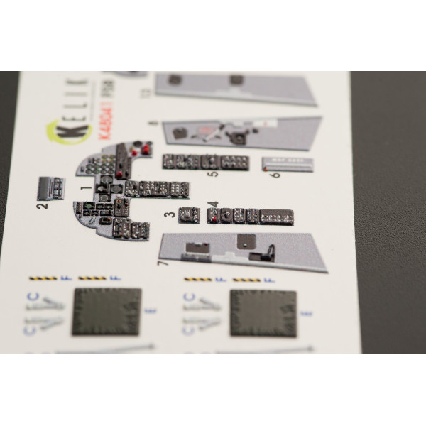 F-5B Freedom Fighter   interior 3D decals for Kinetic kit 1/48 Kelik K48041