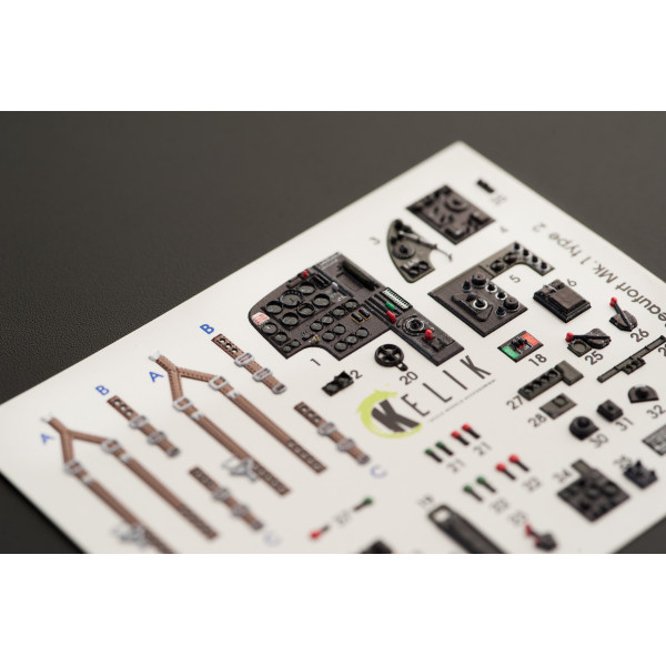 Bristol Beaufort Mk.1 type 2  interior 3D decals for  ICM kit 1/48 Kelik K48045