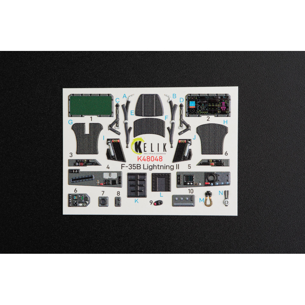 F-35B "Lightning II"   3D Декаль Інтер'єр для  Kitty Hawk  1/48 Kelik K48048