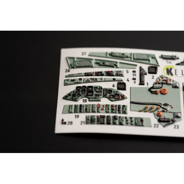 SU-27UB Flanker  interior 3D decals for  GWH  1/48 Kelik K48052