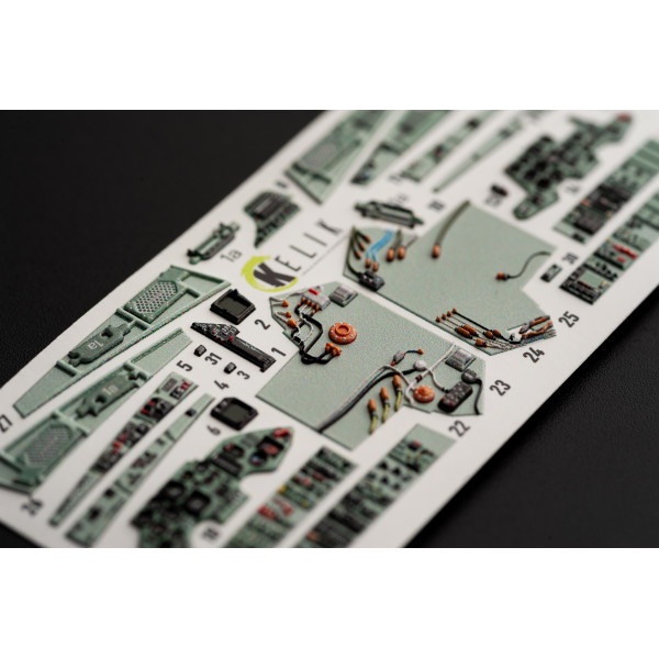 SU-27UB Flanker  interior 3D decals for  GWH  1/48 Kelik K48052