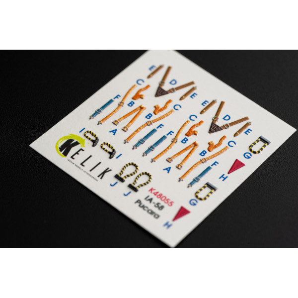 IA-58 Pucara   interior 3D decals for Kinetic kit 1/48 Kelik K48055