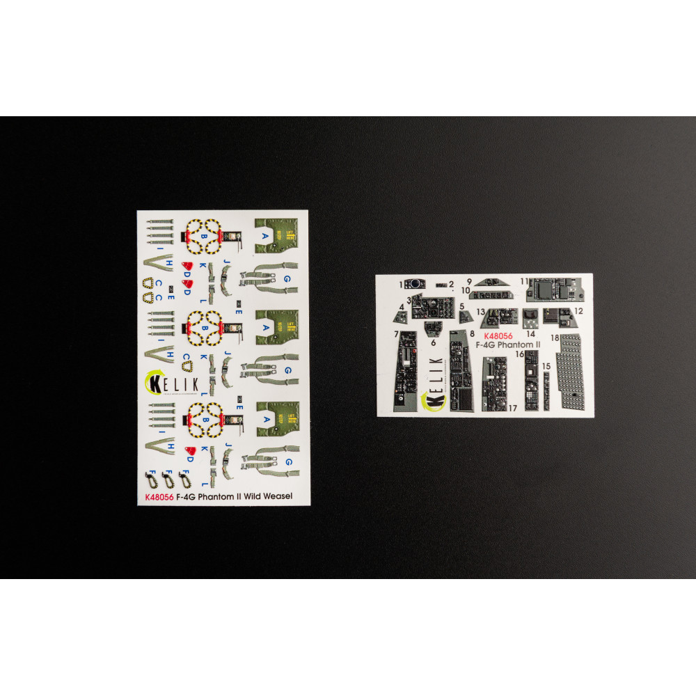 F-4G     interior 3D decals for Meng kit 1/48 Kelik K48056