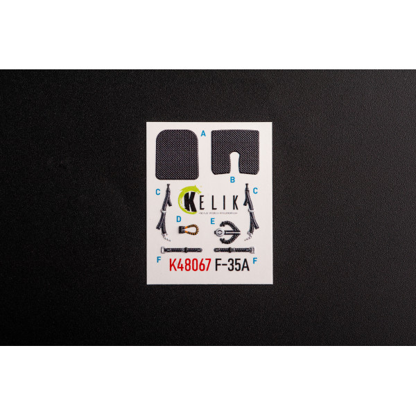 F-35A 3D Декаль Інтер'єр для Tamiya 1/48 Kelik K48067