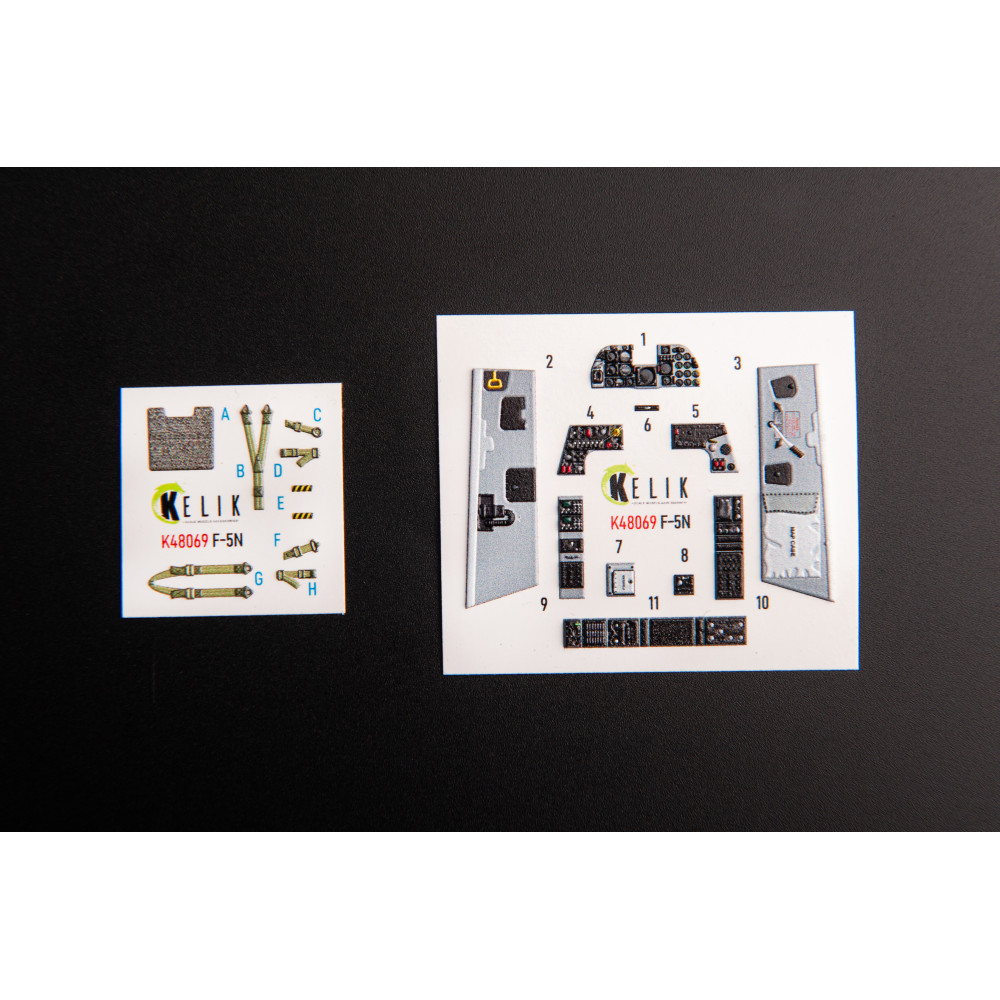 F-5N   interior 3D decals for AFV Club 1/48 Kelik K48069