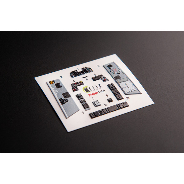 F-5N   interior 3D decals for AFV Club 1/48 Kelik K48069