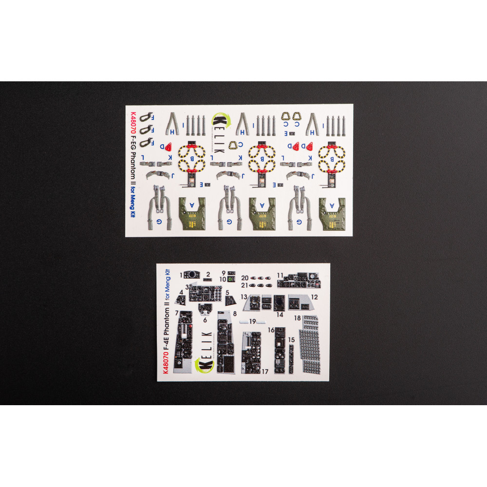 F-4E "Phantom II"    interior 3D decals for MENG 1/48 Kelik K48070