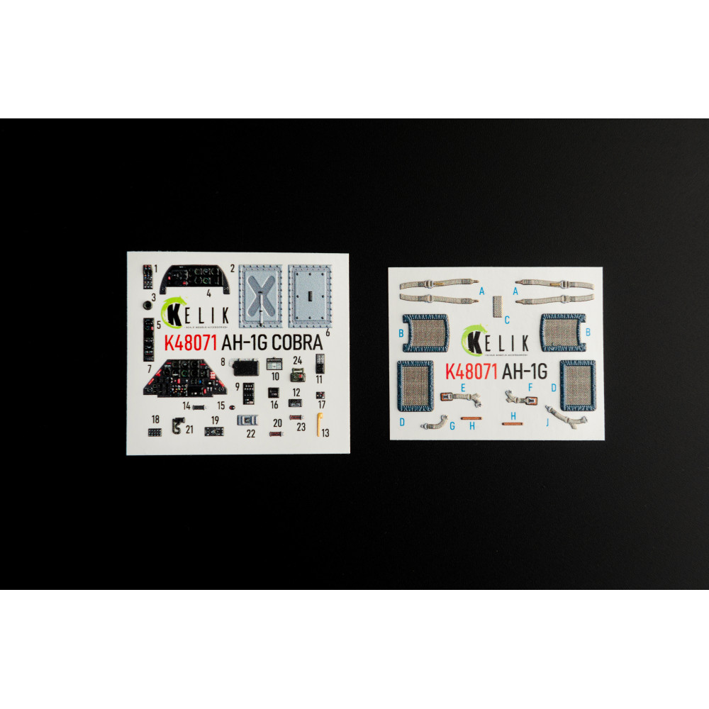 AH-1G "Cobra"  interior 3D decals for  ICM/SpecialHobby 1/48 Kelik K48071