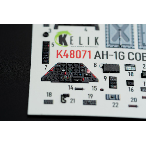 AH-1G "Cobra"  interior 3D decals for  ICM/SpecialHobby 1/48 Kelik K48071