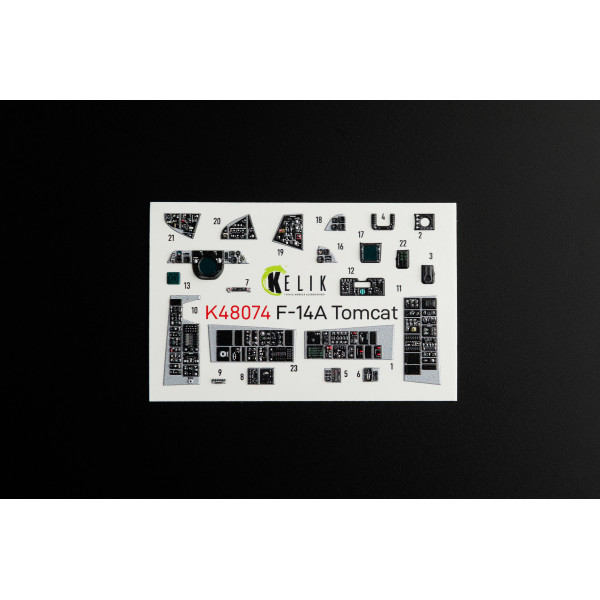 F-14A Tomcat  3D Декаль Інтер'єр для Italeri 1/48 Kelik K48074