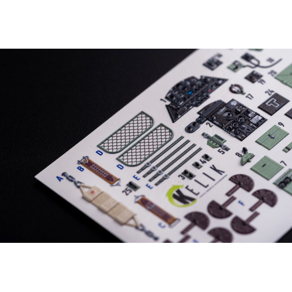 Ki-51 Sonia  3D Декаль Інтер'єр для WingsyKits 1/48 Kelik K48077