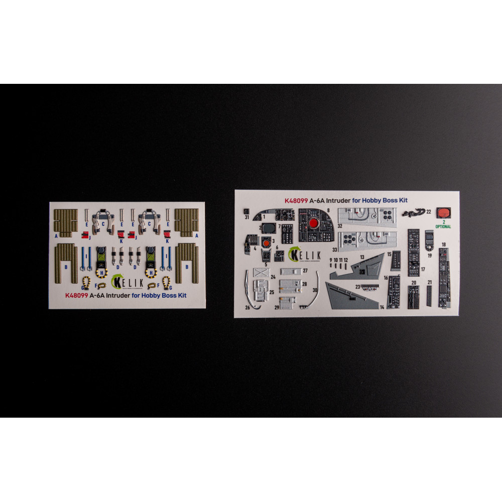 A-6A Intruder interior 3D decals for HobbyBoss kit 1/48 Kelik K48099