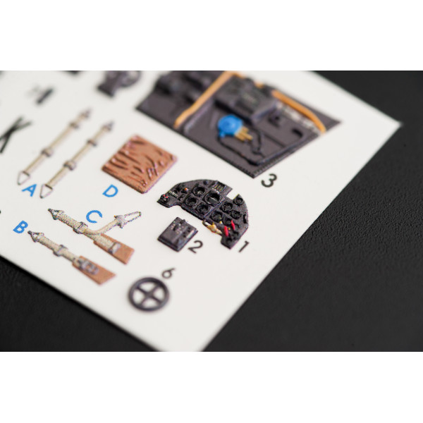 BF109-10G interior 3D decals for Fine Molds kit 1/72 Kelik K72010