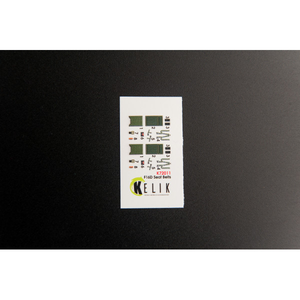 F-16D "Fighting Falcon" interior 3D decals for Kinetic kit 1/72 Kelik K72011