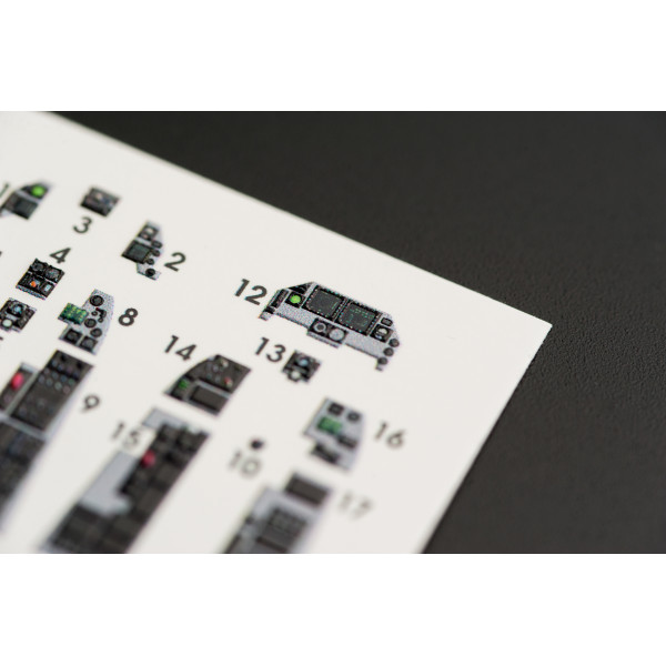 F-16D "Fighting Falcon" interior 3D decals for Kinetic kit 1/72 Kelik K72011