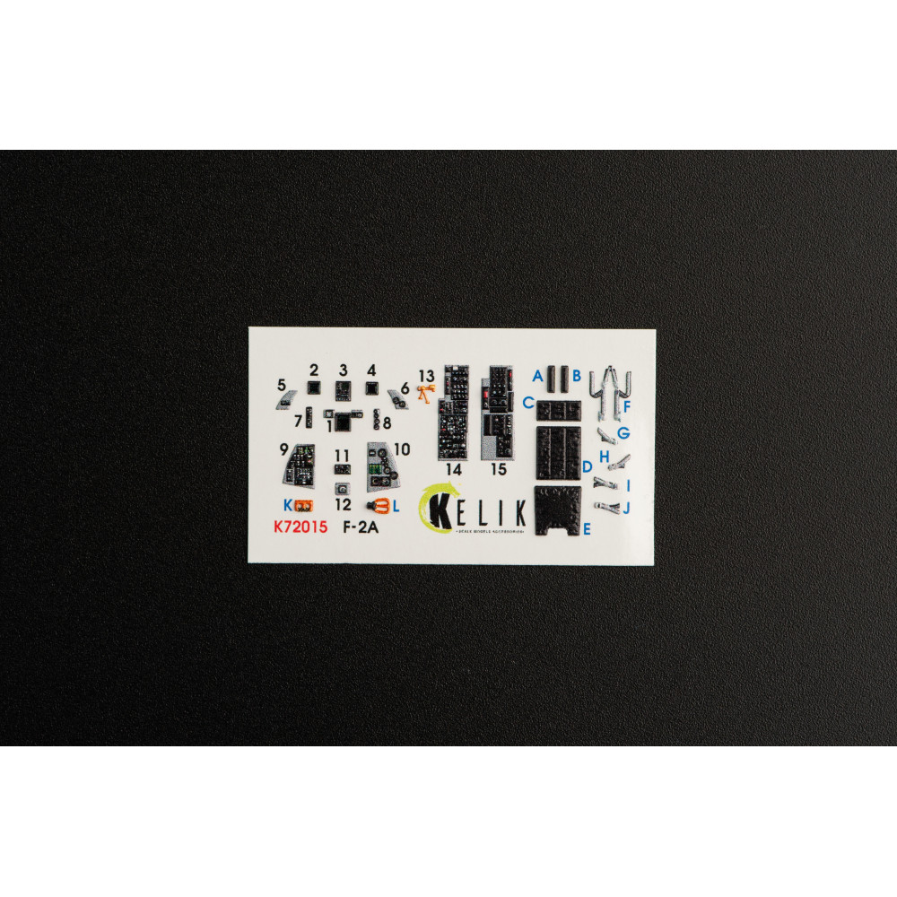 JASDF F-2A Fighter 3D Декаль ІНТЕР'ЄР для комплекту Fine Molds 1/72 Kelik K72015