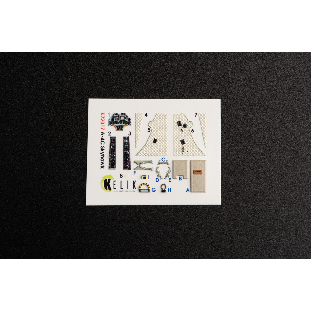 A-4C Skyhawk interior 3D decals for Fujimi/Hobby 2000 1/72 Kelik K72017