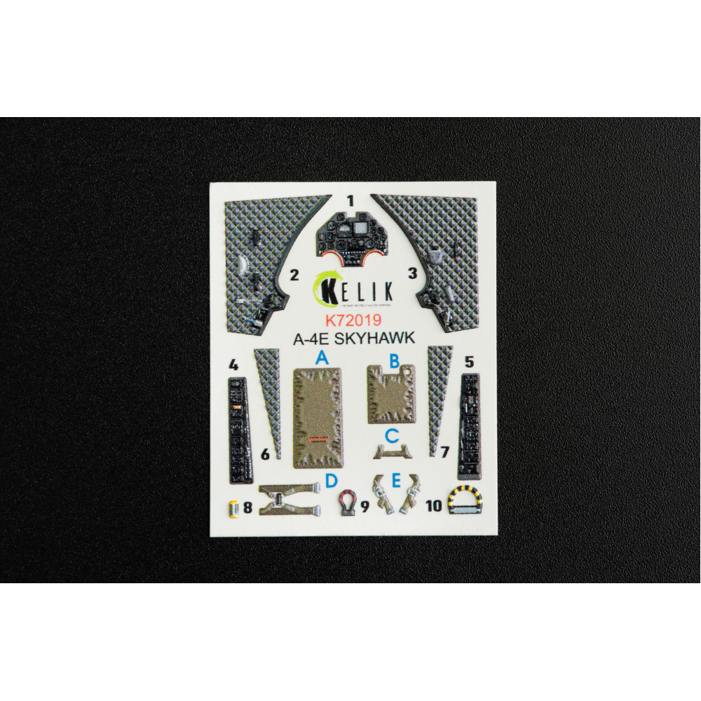 A-4E "Skyhawk" interior 3D decals for Fujimi/Hobby 2000 1/72 Kelik K72019