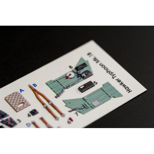 Hawker Typhoon Mk.IB 3D Декаль ІНТЕР'ЄР для комплекту Airfix 1/72 Kelik K72024