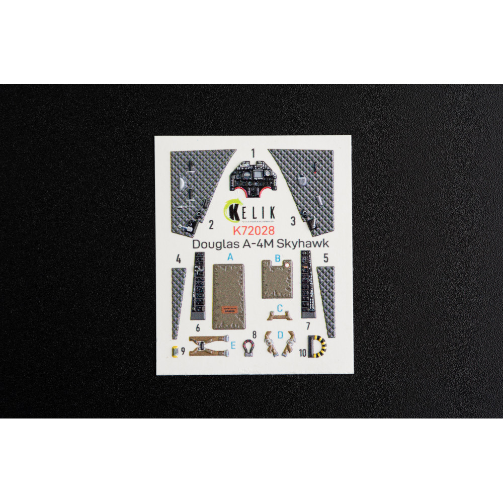 A-4M "Skyhawk" interior 3D decals for Fujimi/Hobby 2000 1/72 Kelik K72028