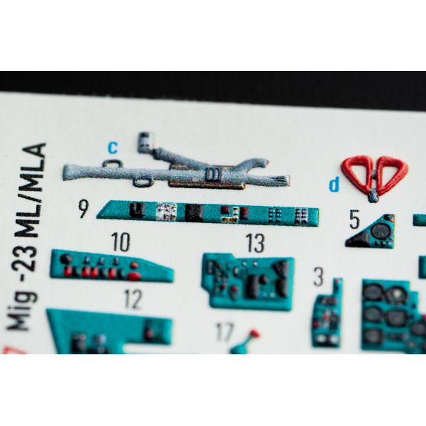 МіГ-23 МЛ/МЛА   3D Декаль Інтер'єр для ClearProp 1/72 Kelik K72057
