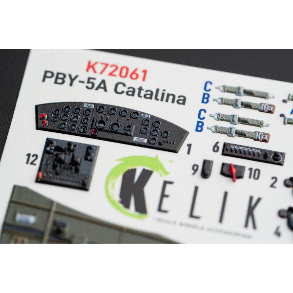 PBY-5A Catalina   3D Декаль Інтер'єр для  Academy 1/72 Kelik K72061