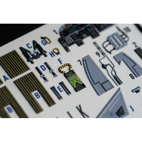 A-6E Intruder  interior 3D decals for  Italeri 1/72 Kelik K72067