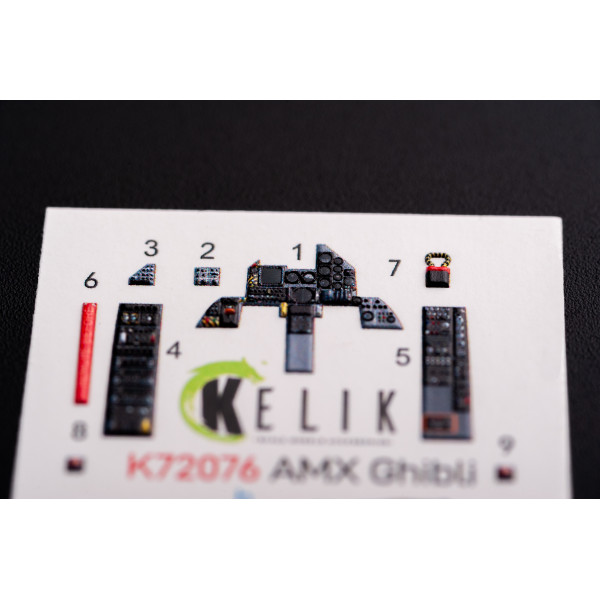 Amx Ghibli  interior 3D decals for Italeri 1/72 Kelik K72076