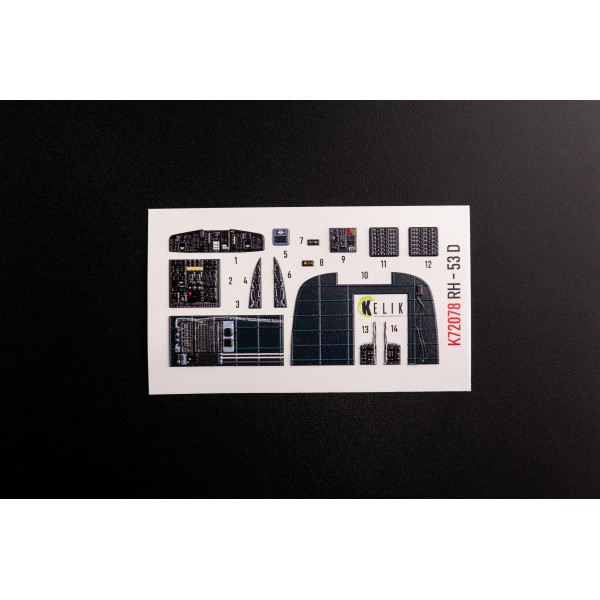 CH-53D Sea Stallion   interior 3D decals for Fujimi/Academy 1/72 Kelik K72078