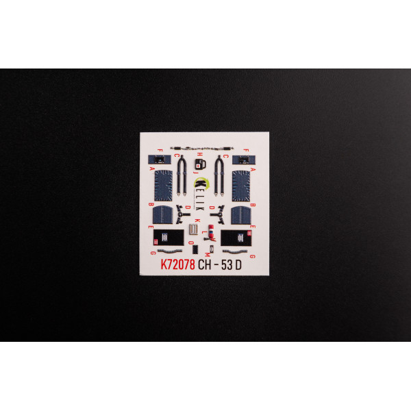 CH-53D Sea Stallion   interior 3D decals for Fujimi/Academy 1/72 Kelik K72078
