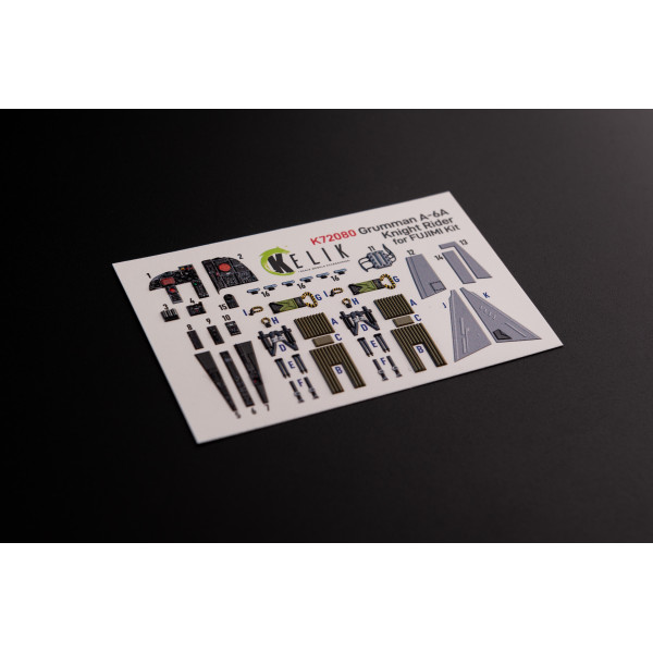 Grumman A-6A Knight Rider  3D Декаль Інтер'єр для Fujimi  1/72 Kelik K72080