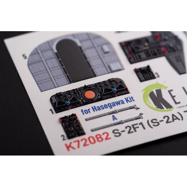 S-2A Tracker   3D Декаль Інтер'єр для Hasegawa 1/72 Kelik K72082