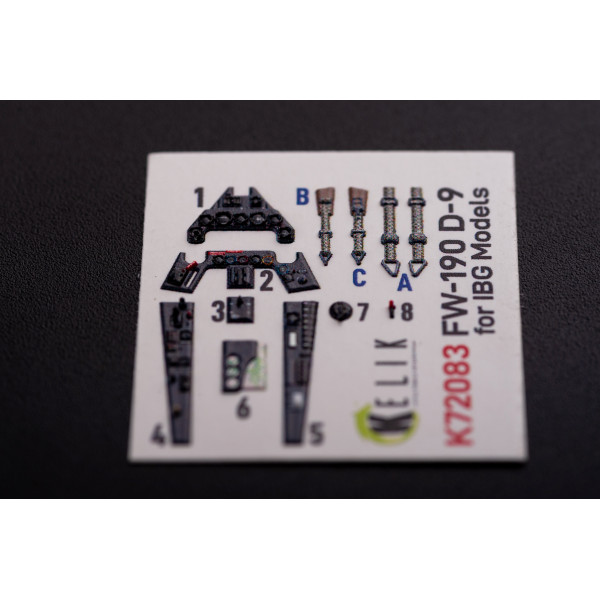 Fw 190 D-9  3D Декаль Інтер'єр для IBG Models 1/72 Kelik K72083