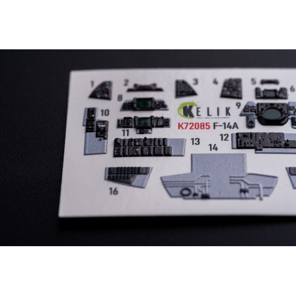 F-14A  Tomcat  3D Декаль Інтер'єр для Hasegawa 1/72 Kelik K72085