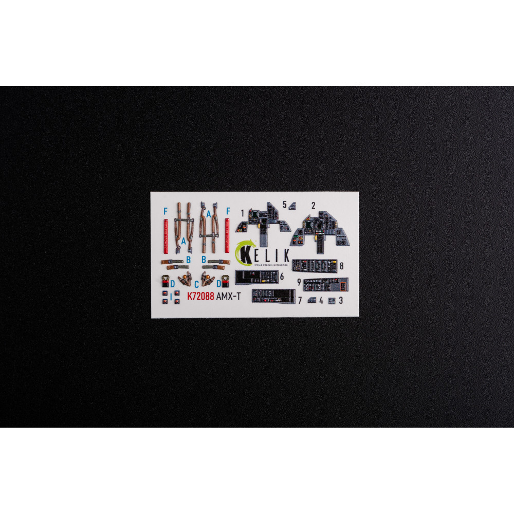 AMX-T   interior 3D decals for Italeri 1/72 Kelik K72088