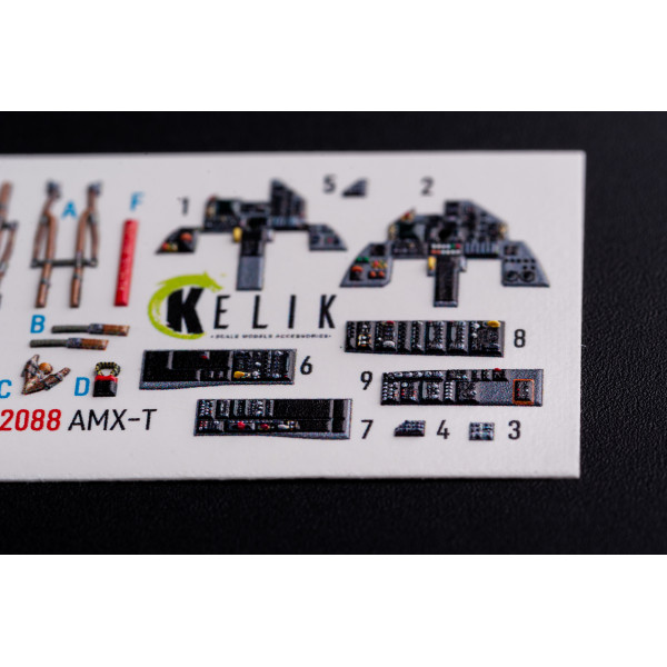AMX-T   interior 3D decals for Italeri 1/72 Kelik K72088
