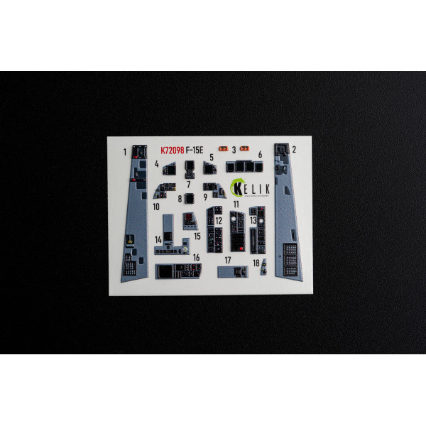 F-15E  3D Декаль Інтер'єр для GWH 1/72 Kelik K72098
