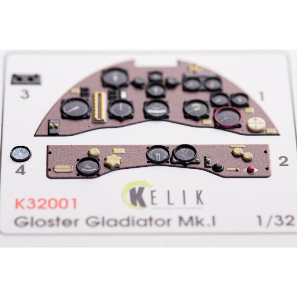 Gloster Gladiator Mk.II ІНТЕР'ЄР для комплекту ICM 1/32 Kelik K32001
