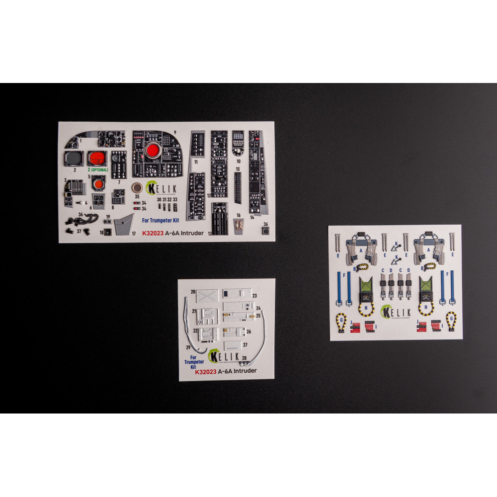 A-6A Intruder - interior 3D decals for Trumpeter kit 1/32 Kelik K32023