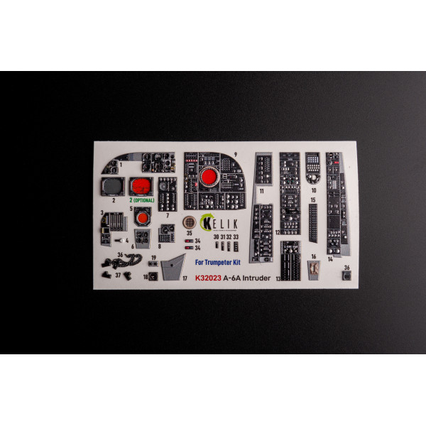 A-6A Intruder - interior 3D decals for Trumpeter kit 1/32 Kelik K32023