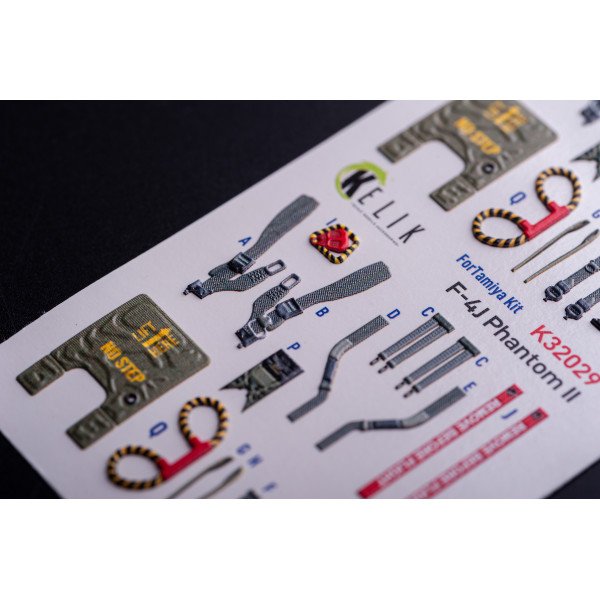 F-4J - 3D decal  INTERIOR for Tamiya 1/32 Kelik K32029