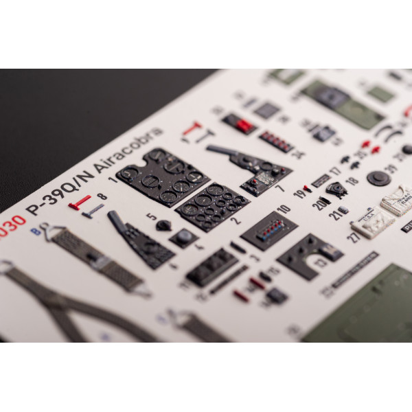 P-39Q/N interior 3D decals for Kitty Hawk/Zimi models kit 1/32 Kelik K32030