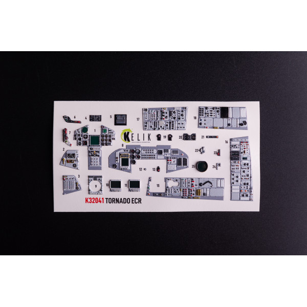 Tornado ECR- 3D Декаль  ІНТЕР'ЄР для комплекту Italeri 1/32 Kelik K32041