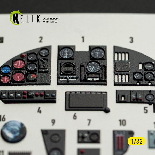 MS-406C-1 - 3D Декаль ІНТЕР'ЄР для комплекту Special Hobby 1/32 Kelik K32057