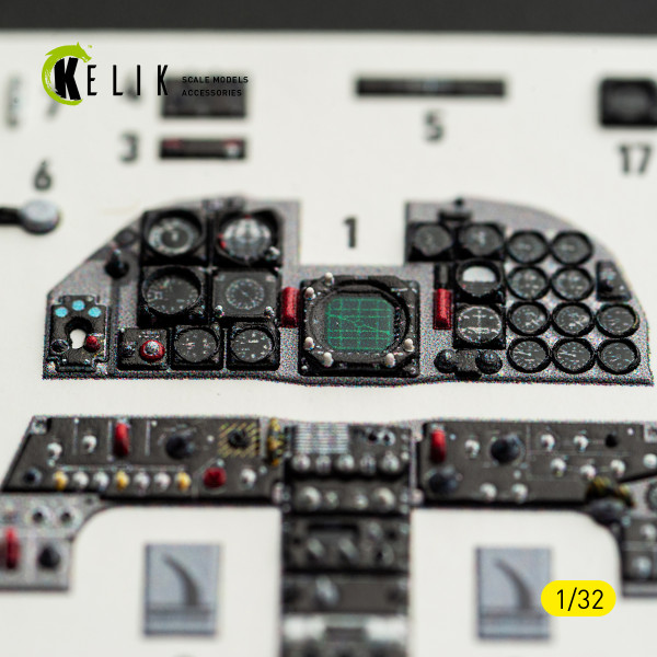 RF-5E - 3D Декаль ІНТЕР'ЄР для комплекту Kitty Hawk/Zimi models 1/32 Kelik K32058