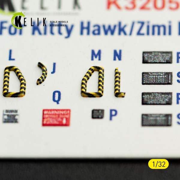 RF-5E - 3D Декаль ІНТЕР'ЄР для комплекту Kitty Hawk/Zimi models 1/32 Kelik K32058