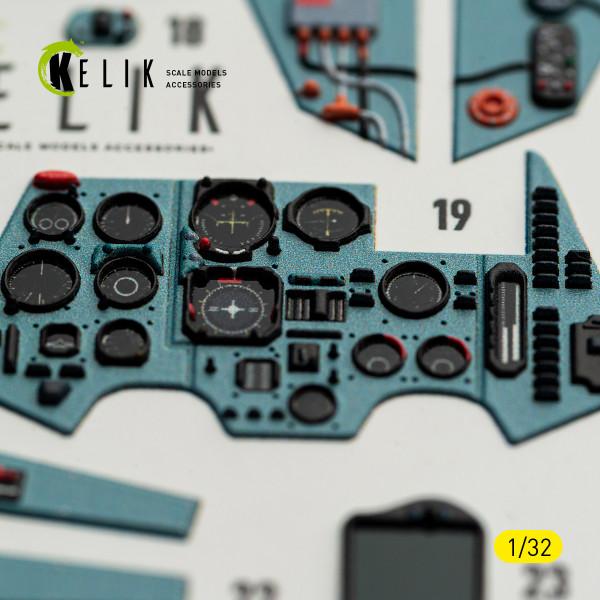 SU-27UB Flanker C - 3D Декаль ІНТЕР'ЄР для комплекту Trumpeter 1/32 Kelik K32061