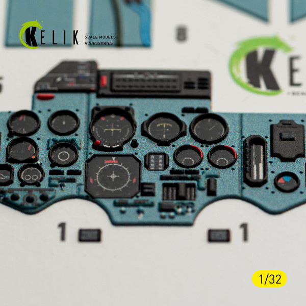 SU-27UB Flanker C - 3D Декаль ІНТЕР'ЄР для комплекту Trumpeter 1/32 Kelik K32061